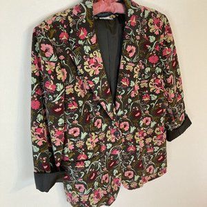 Harve Benard by Benard Holtzman Multicolor Floral Jacket Size 12 Women’s Blazer